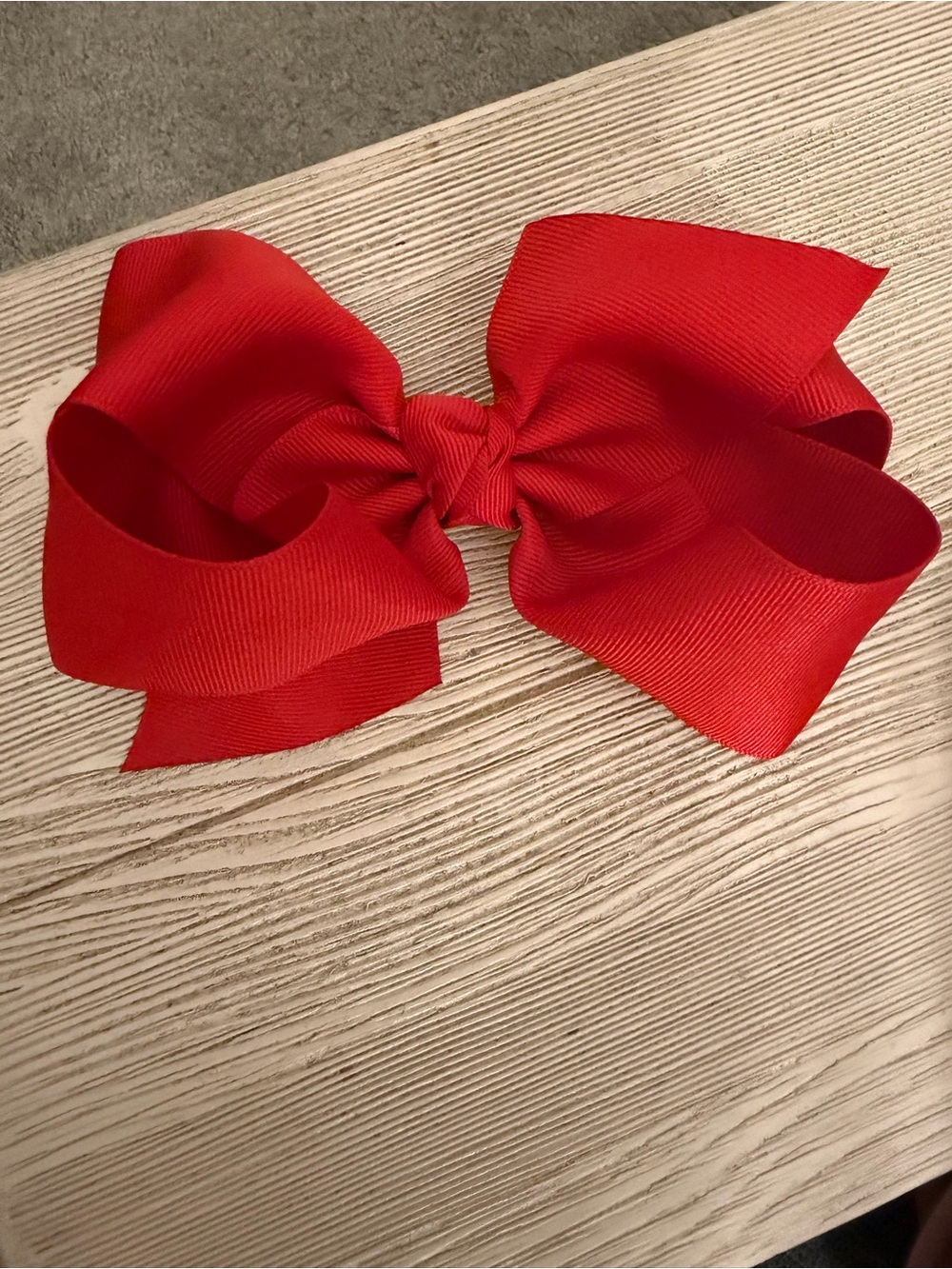 Wee Ones Bright Red Grosgrain Kids Hair Bow